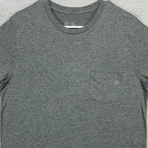 Rudis Mens Wrestling Pocket T-Shirt Large Gray Short Sleeve Tee Crewneck Logo